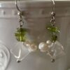 crystal pearl drop earrings