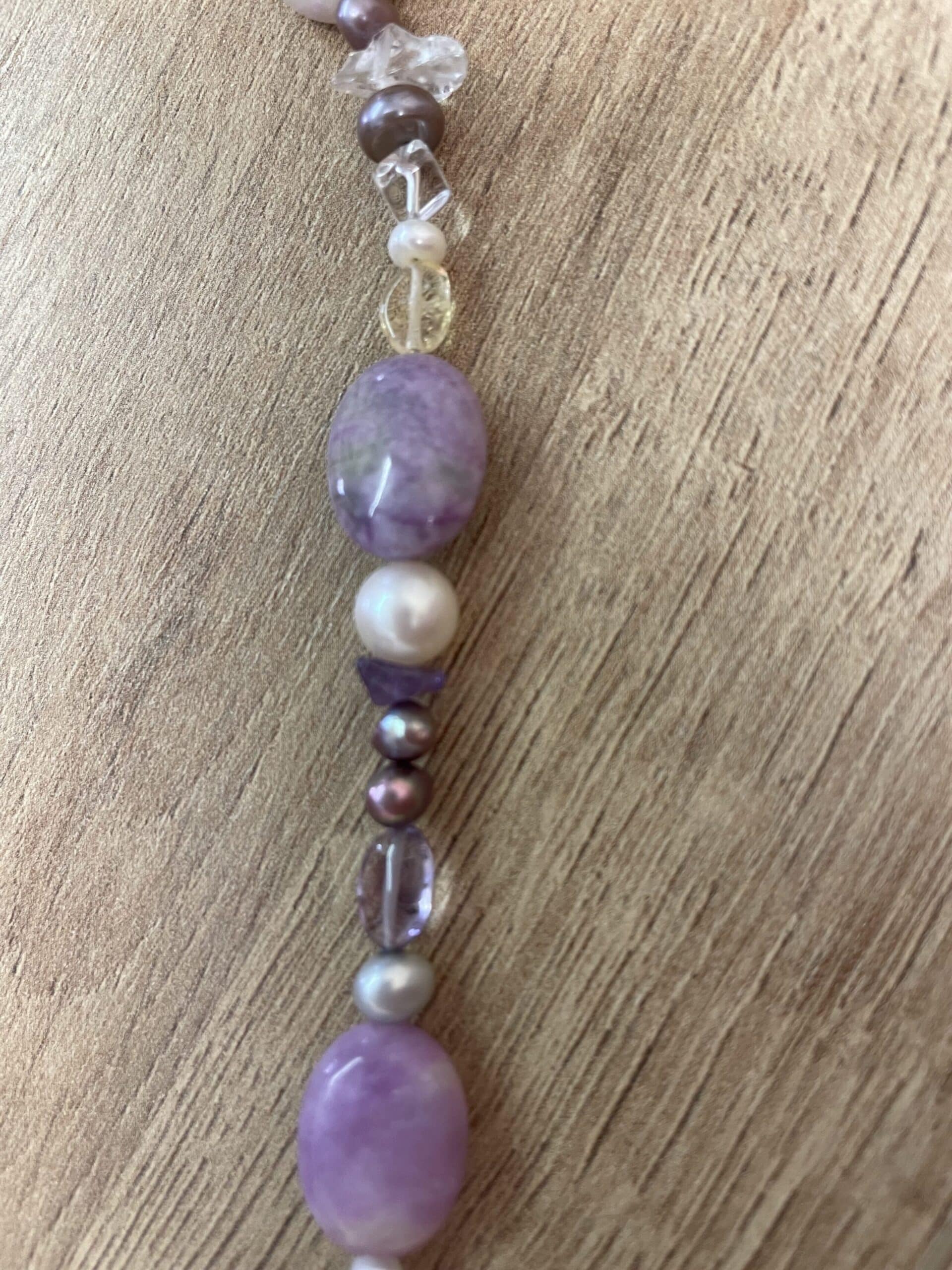 Pearl And Jasper Necklace