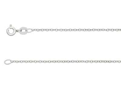 white gold cable chain