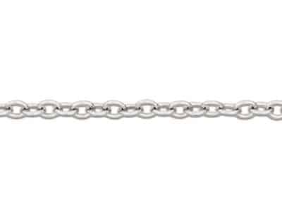 white gold cable chain