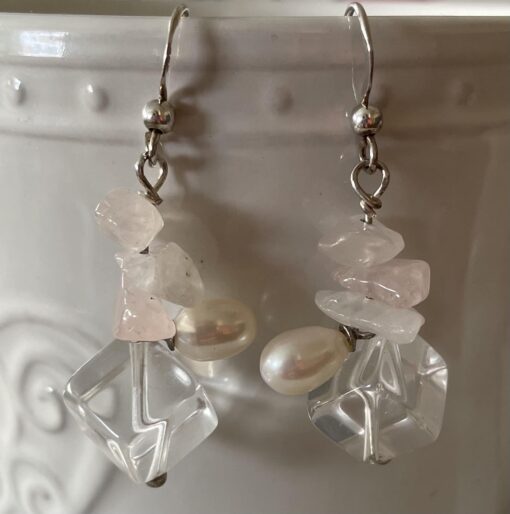 rose quartz and pearl