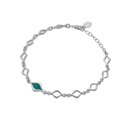 curved turquoise bracelet
