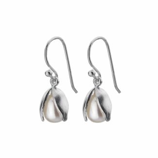 Pure Origins Snowdrop And FW Pearl Hanging Drop Earrings