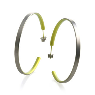 Ti2 Titanium Inside Colour Large Hoop Earrings