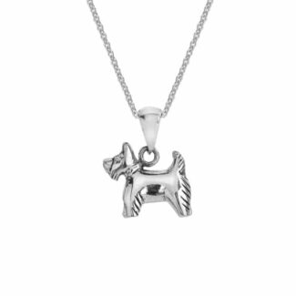 Origins Sterling Silver Scottie Dog Pendant