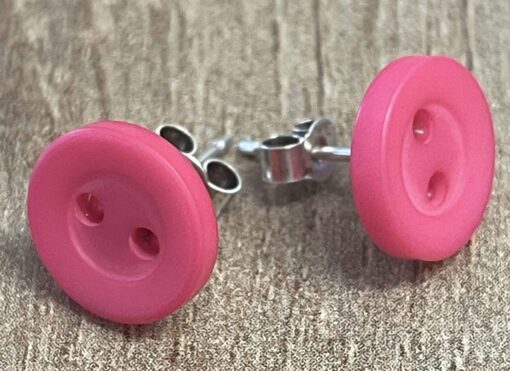 pink button stud