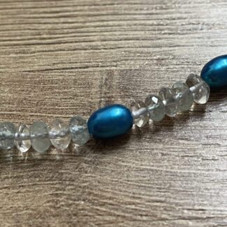 Handmade Turquoise And Pearl Bracelet UK