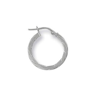 White gold earrings hoops