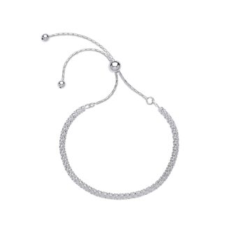 Sterling Silver Fancy Rope Friendship Bracelet