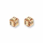 gold small knot studs