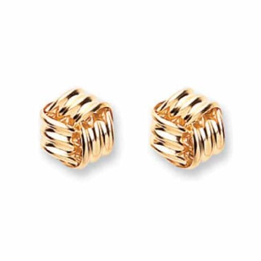 gold large knot studs