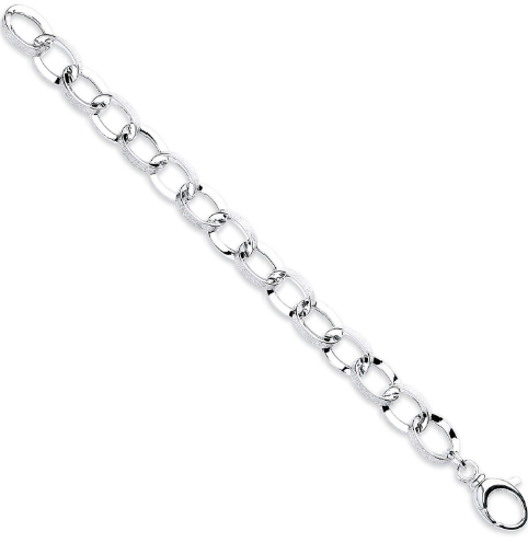 fancy oval link bracelet