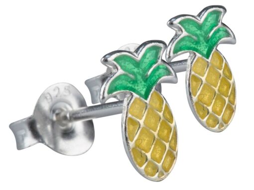 silver pineapple studs