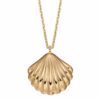 gold shell pendant