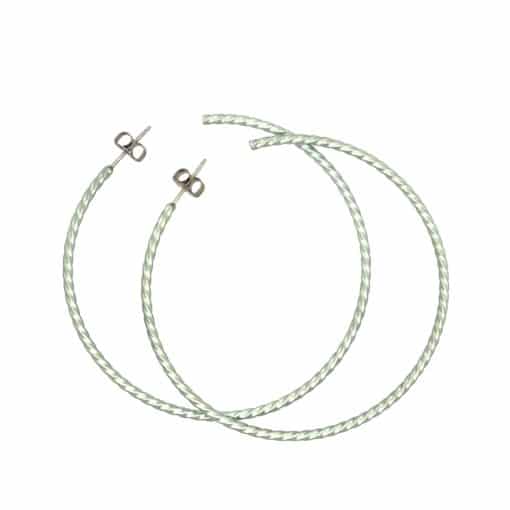 medium twist hoop earrings