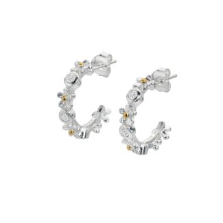 Origins Original Daisy Chain Topaz Hoop Earrings