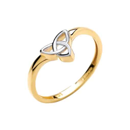 two-tone Trinity knot ring