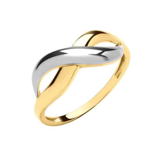 two-tone crossover ring