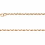 rose gold trace chain