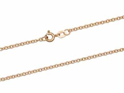 rose gold trace chain