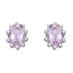 Pink Amethyst Stud