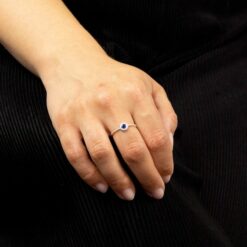 sapphire crystal ring