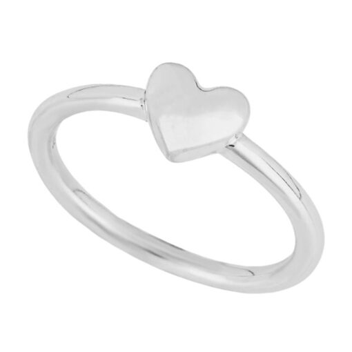 solid heart ring