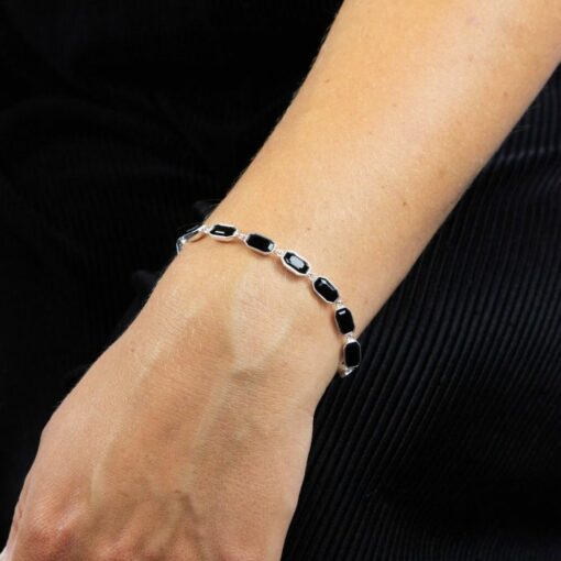 black crystal bracelet