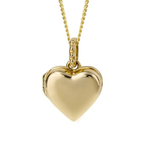 gold heart locket