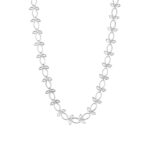silver leaf necklace
