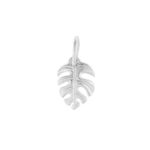 Sterling Silver Palm Leaf Pendant 4 Silver Palm Leaf Pendant