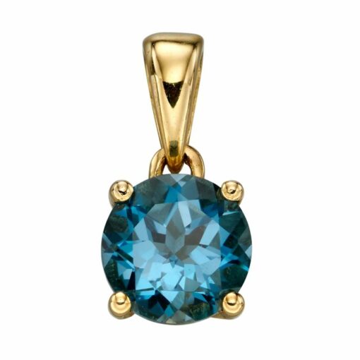 gold birthstone pendant