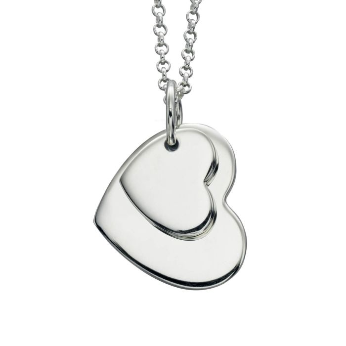 TIFFANY & CO.] Tiffany Retton Double Mini Heart Tag Necklace Silver 9 –  KYOTO NISHIKINO