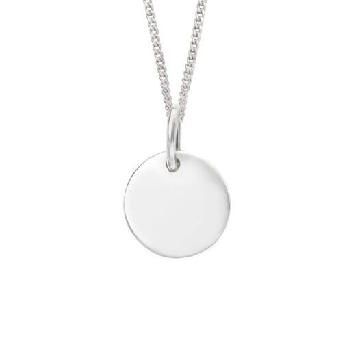 silver tag pendant